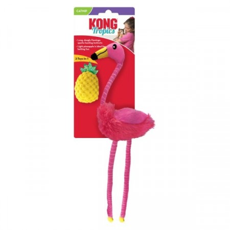 KONG Tropics Flamingo 2-pk til katt