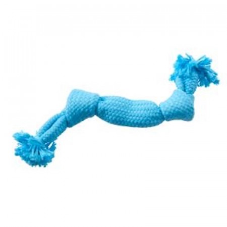 Buster colour squeak rope light blue medium 35 cm